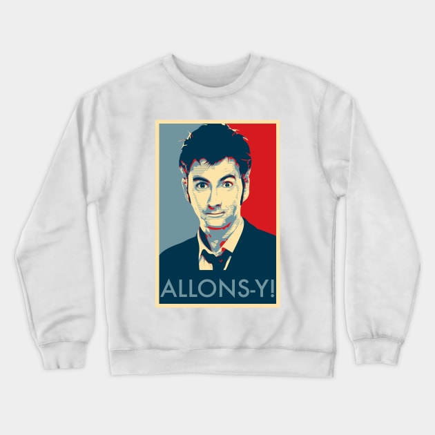 Allons-y! Crewneck Sweatshirt by StewNor